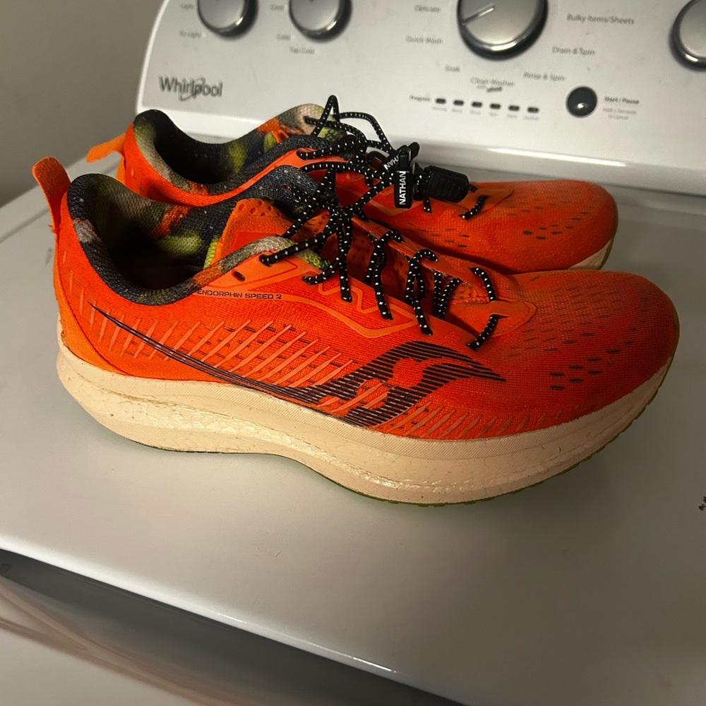 Hoka Men's Vibrant Orange Athletic Shoes